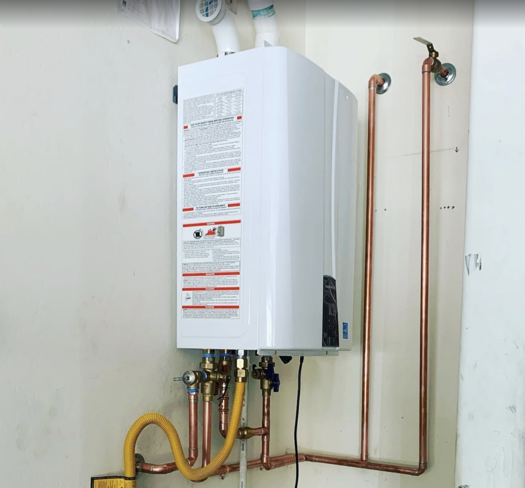 Water heater switched “ON”