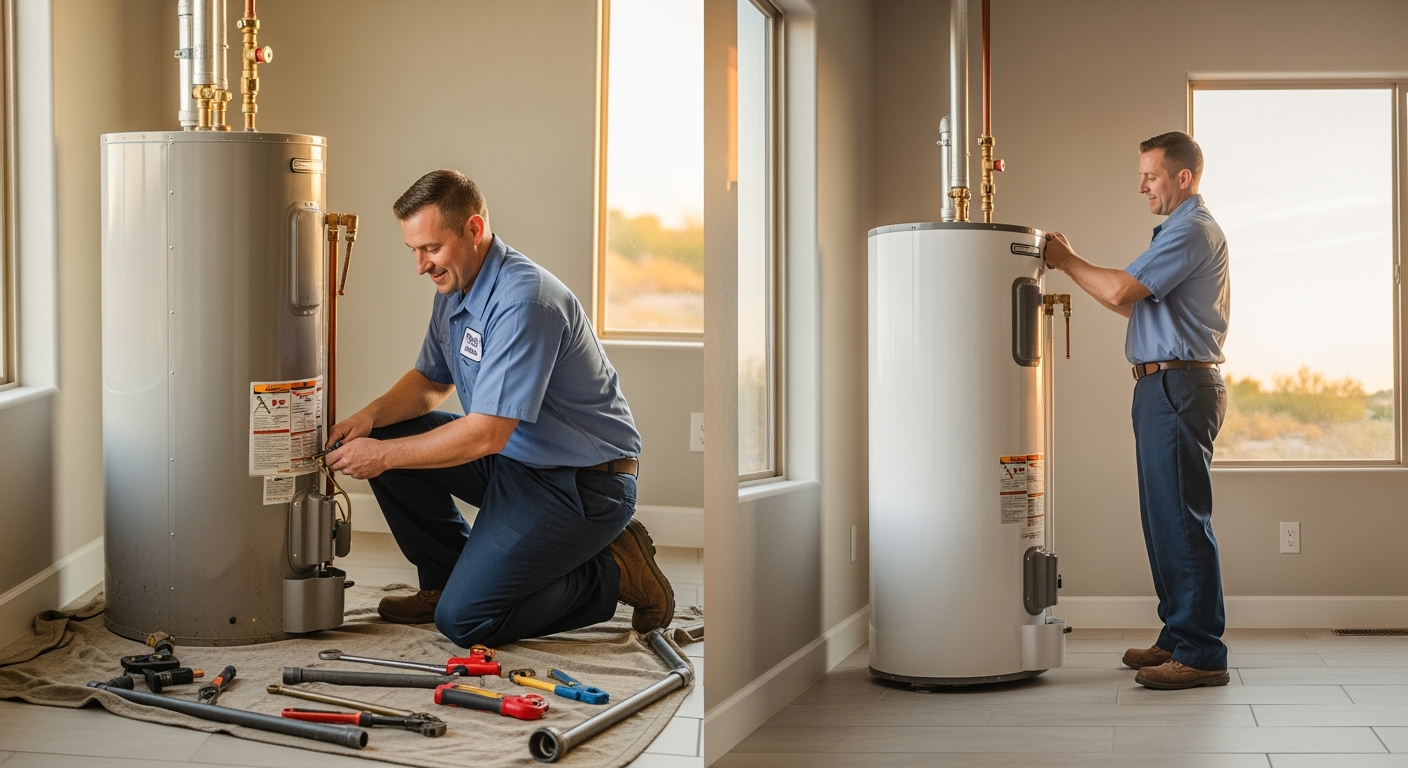 Water Heater Repair vs Replacement Which Do You Need in Phoenix, Arizona (1) Water Heater Repair vs Replacement Which Do You Need in Phoenix, Arizona