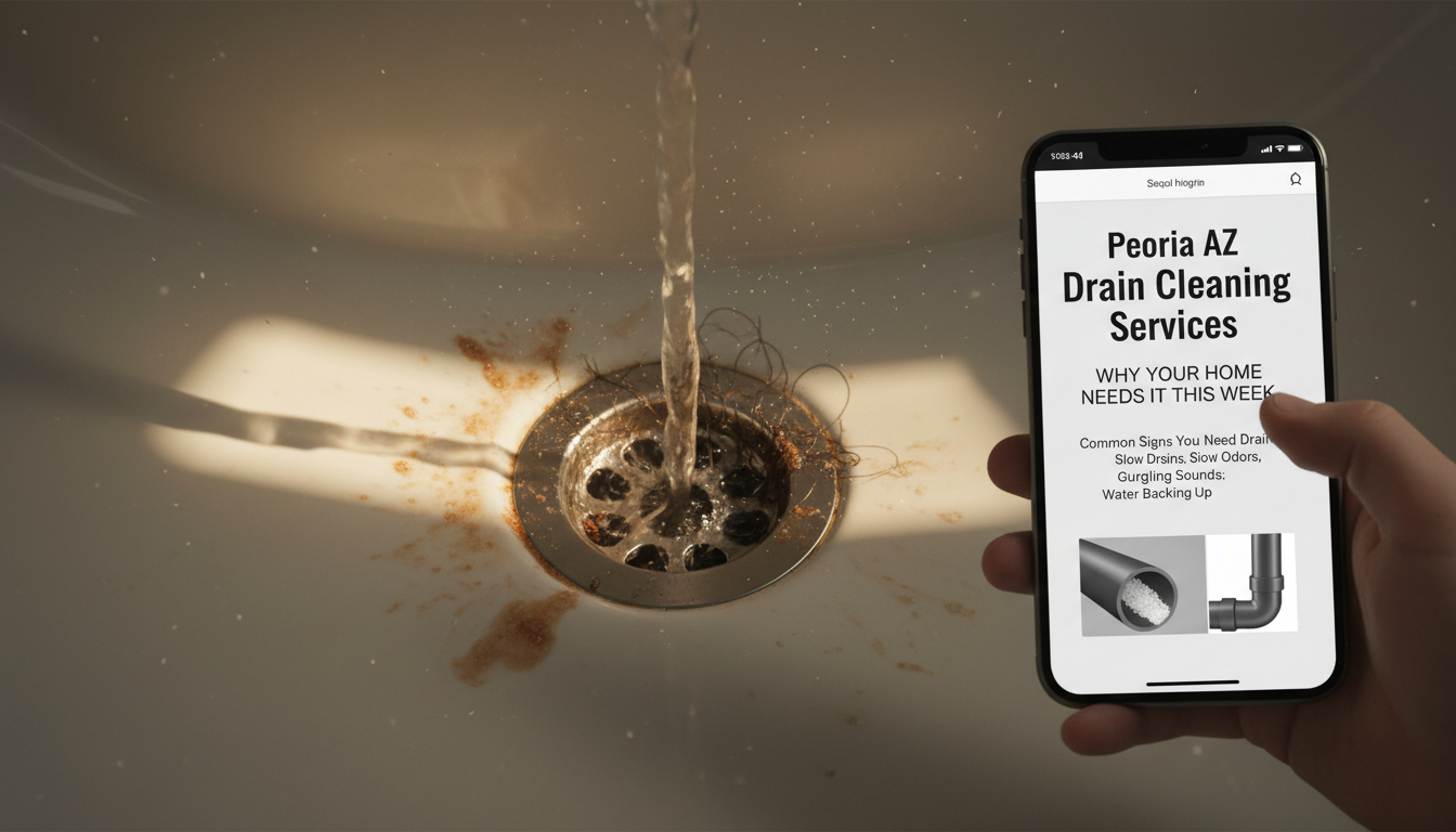 Peoria AZ Drain Cleaning Services Why Your Home Needs It This Week