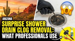 Surprise Shower Drain Clog Removal What Professionals Use