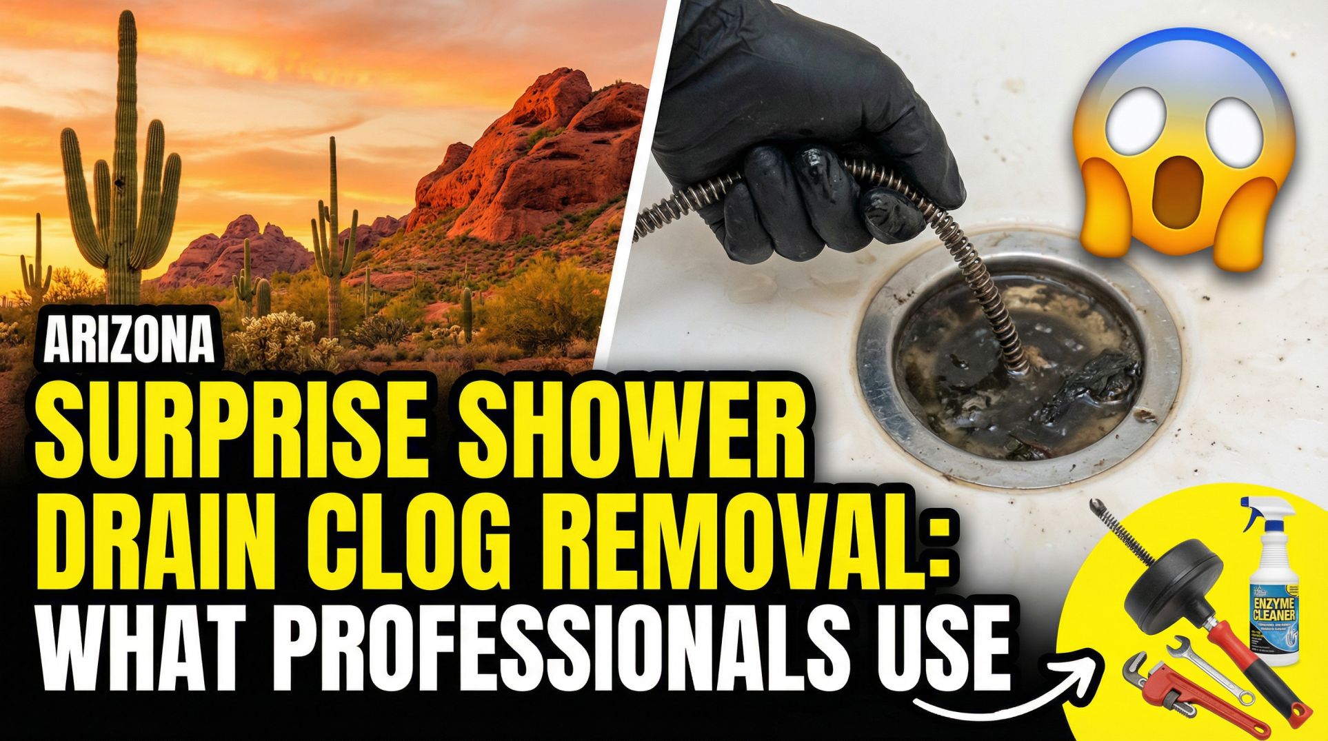 Surprise Shower Drain Clog Removal What Professionals Use