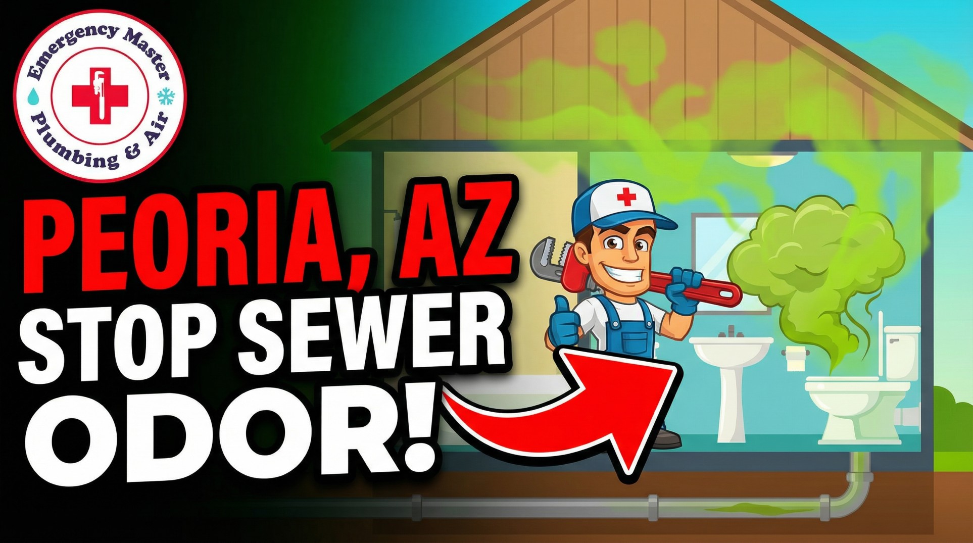 Peoria Sewer Odor in House: How to Stop It Immediately
