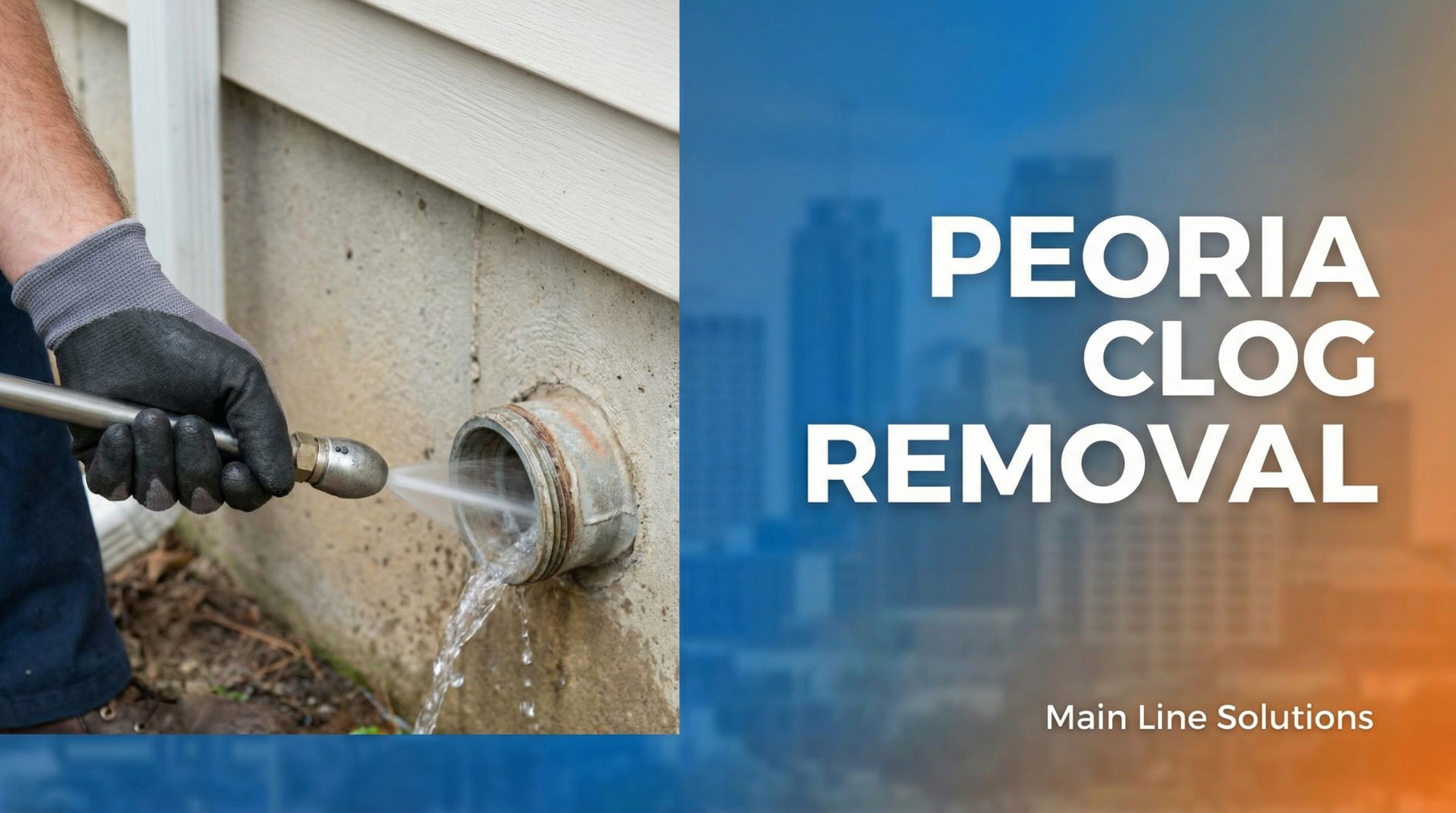 Peoria Main Line Clog Removal Causes & Best Solutions