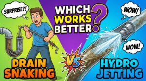 Surprise Drain Snaking vs Hydro Jetting Which Works Better