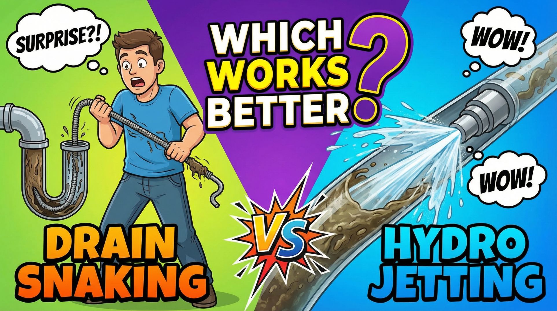 Surprise Drain Snaking vs Hydro Jetting Which Works Better