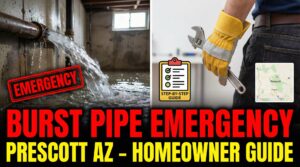 Burst Pipe Emergency in Prescott AZ – Step-by-Step Homeowner Guide