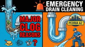 Emergency Drain Cleaning in Peoria AZ – Major Clog Reasons