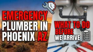 Emergency Plumber in Phoenix AZ – What To Do Before We Arrive