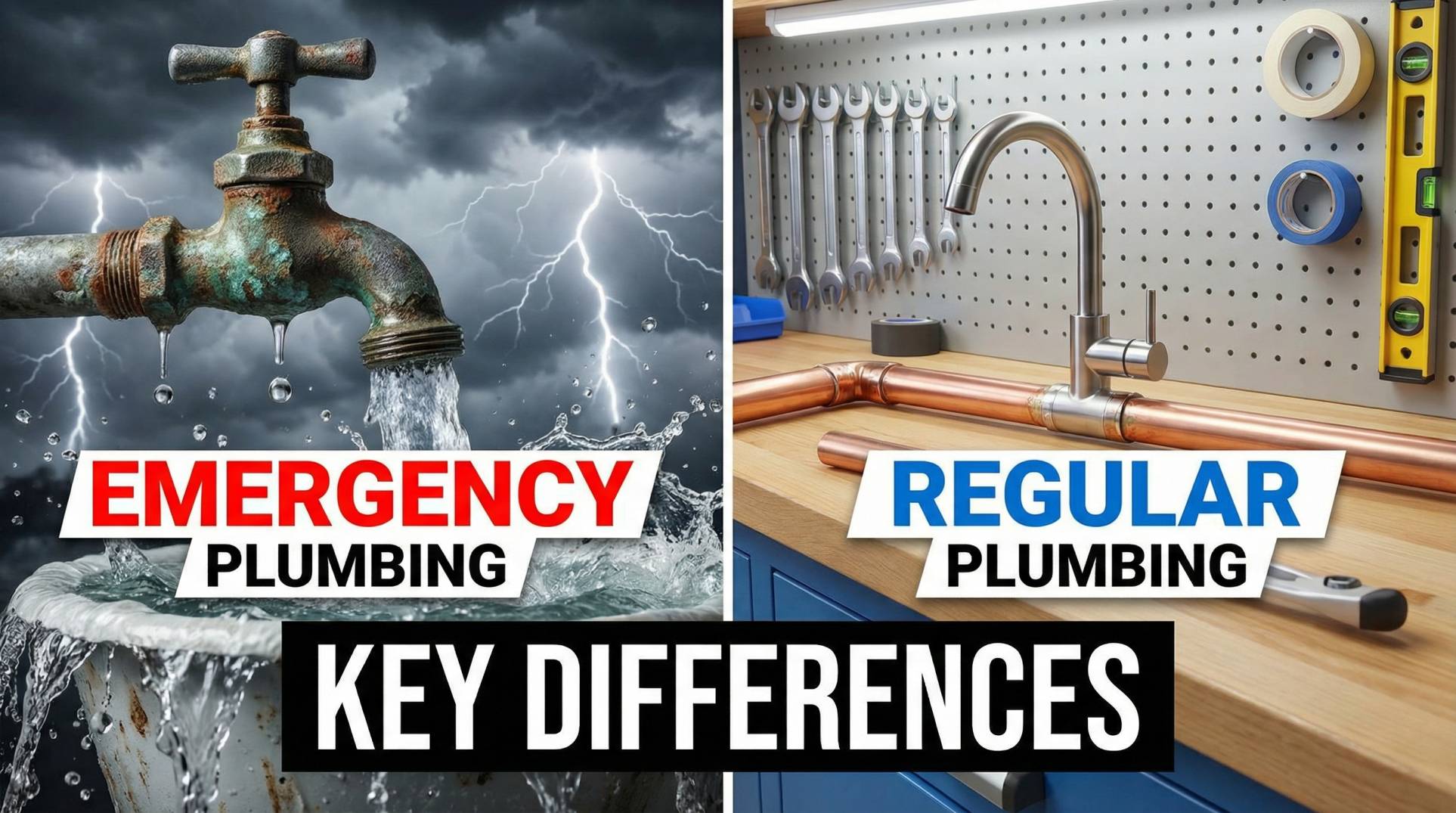 Emergency Plumbing vs Regular Plumbing – Key Differences