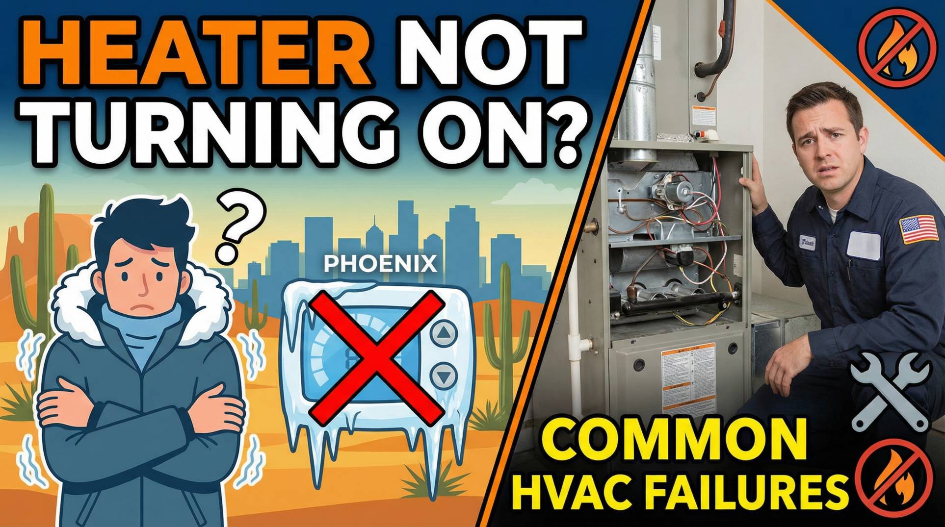 Heater Not Turning On in Phoenix – Common HVAC Failures