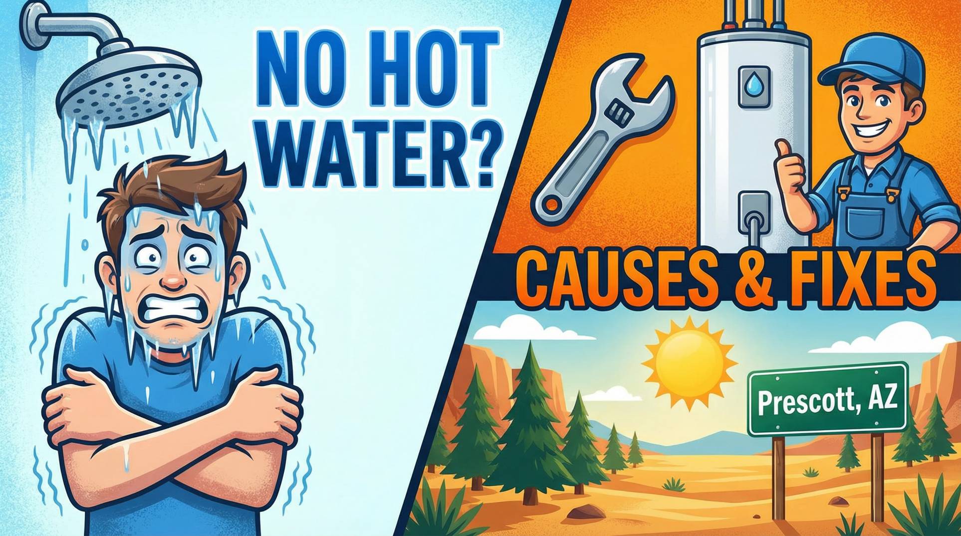 No Hot Water in Prescott AZ? Here's What's Wrong and How to Fix It