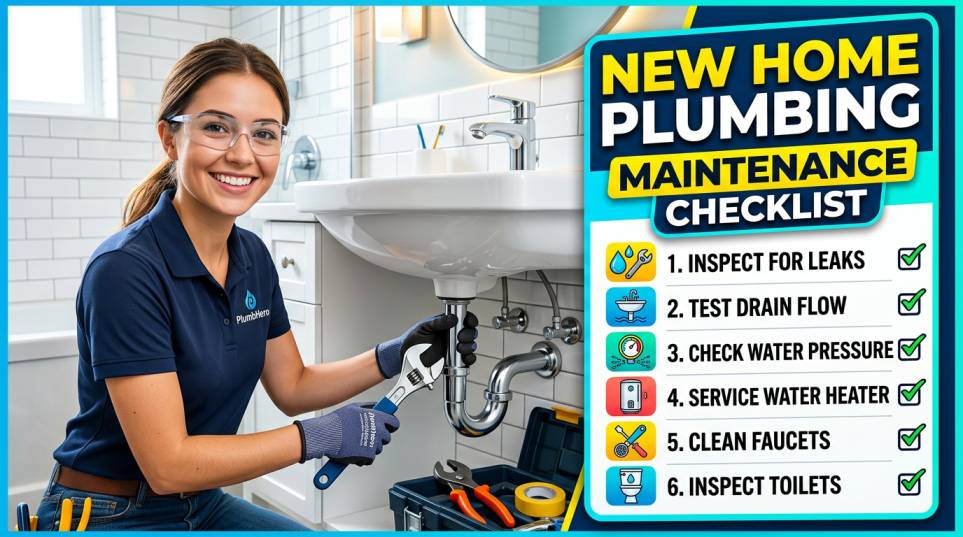 New Home Plumbing Maintenance Checklist