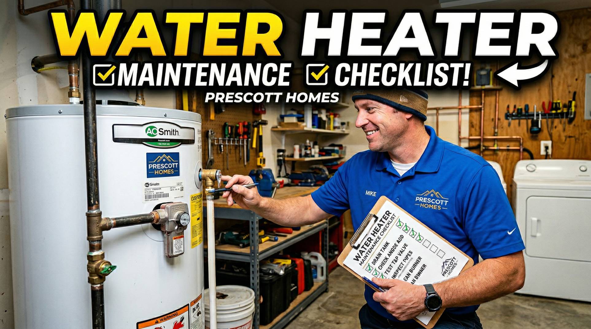 Water Heater Maintenance Checklist – Prescott Homes