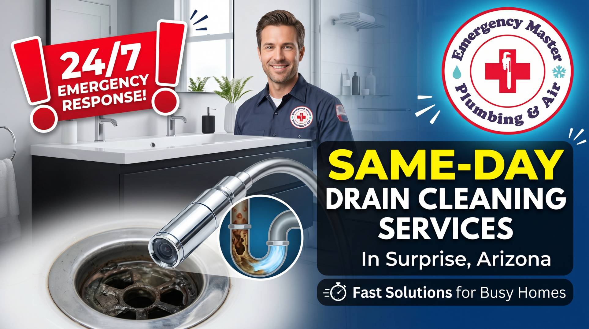 Same-Day Drain Cleaning Services in Surprise, Arizona Fast Solutions for Busy Homes