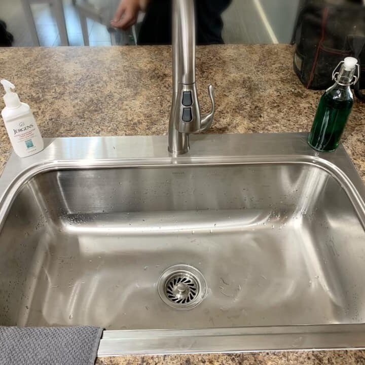 New kitchen sink and faucet